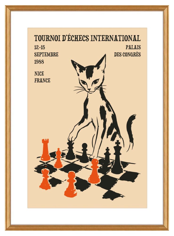 Chess Tournament Poster For Study Room