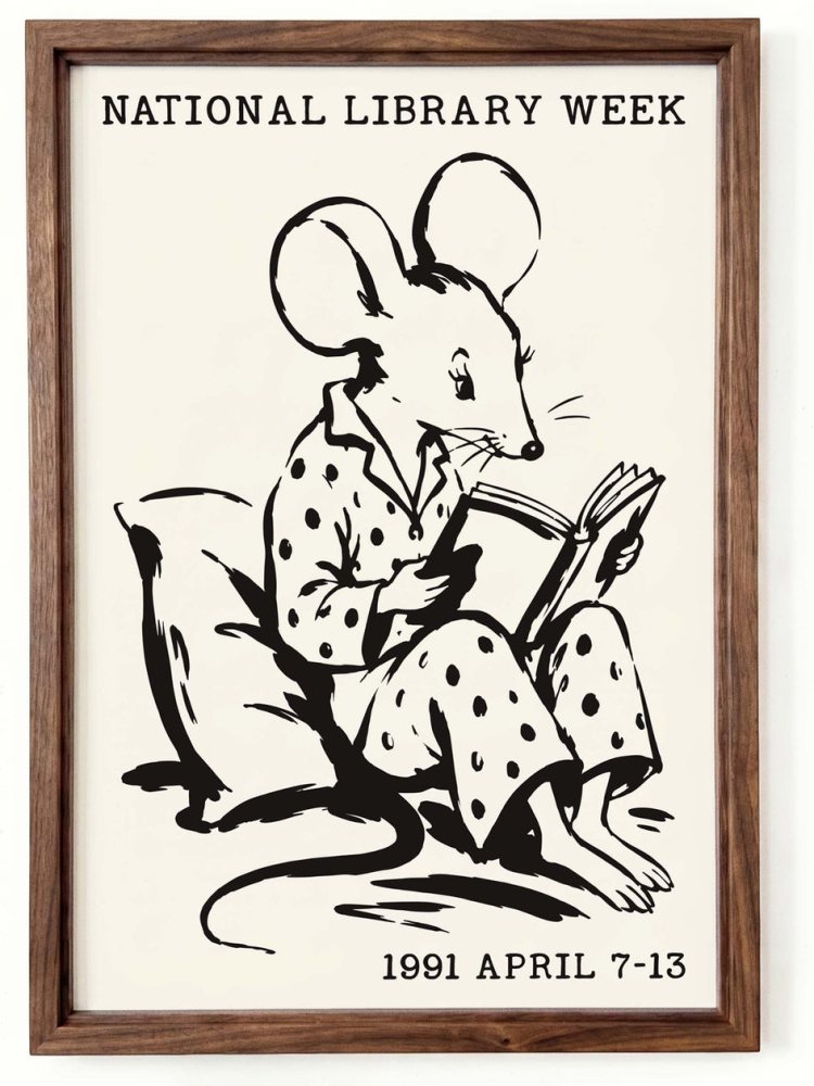 Library Week Print For Reading Nook