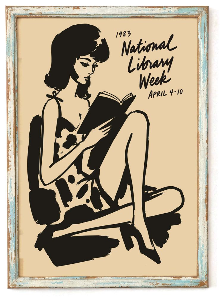 Library Week Poster For Cozy Reading Corner