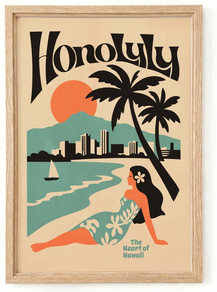 Honolulu Wall Art For Beach House Decor