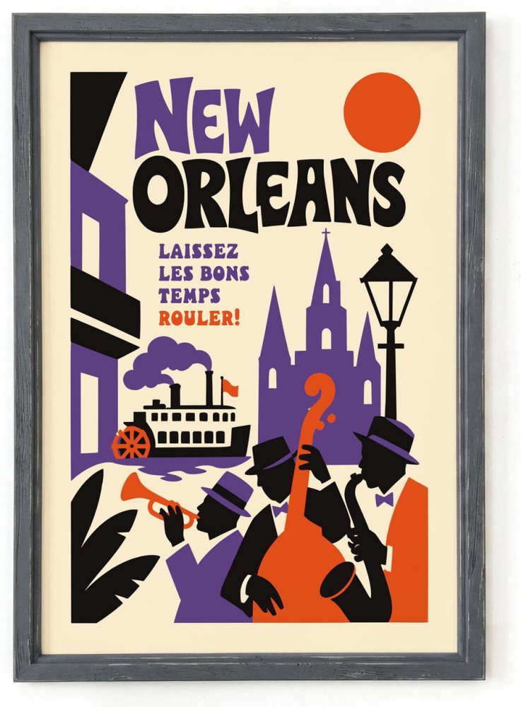 New Orleans Jazz Poster Print