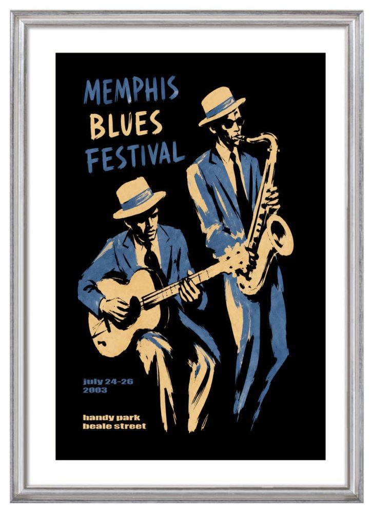 Memphis Blues Festival Poster