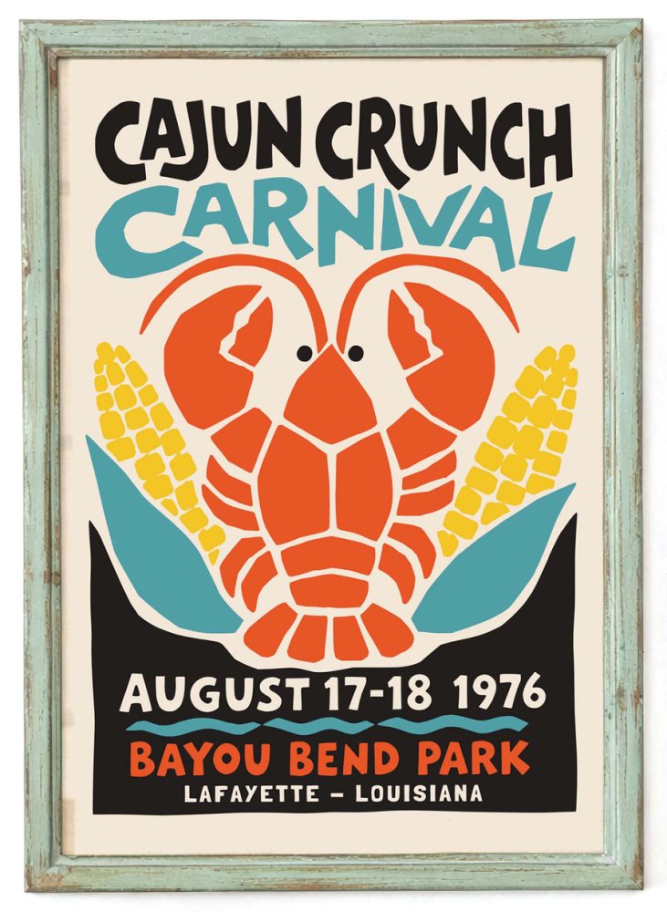 Cajun Crunch Carnival Poster