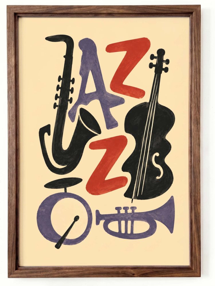 Jazz Music Wall Art Poster