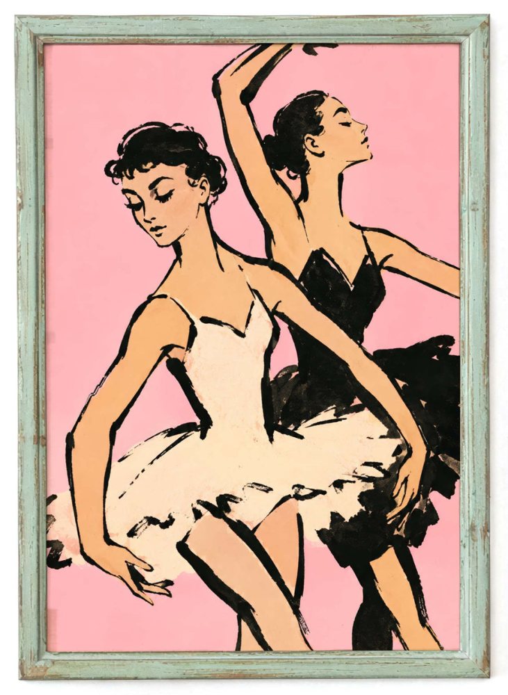 Two Ballet Dancers Poster