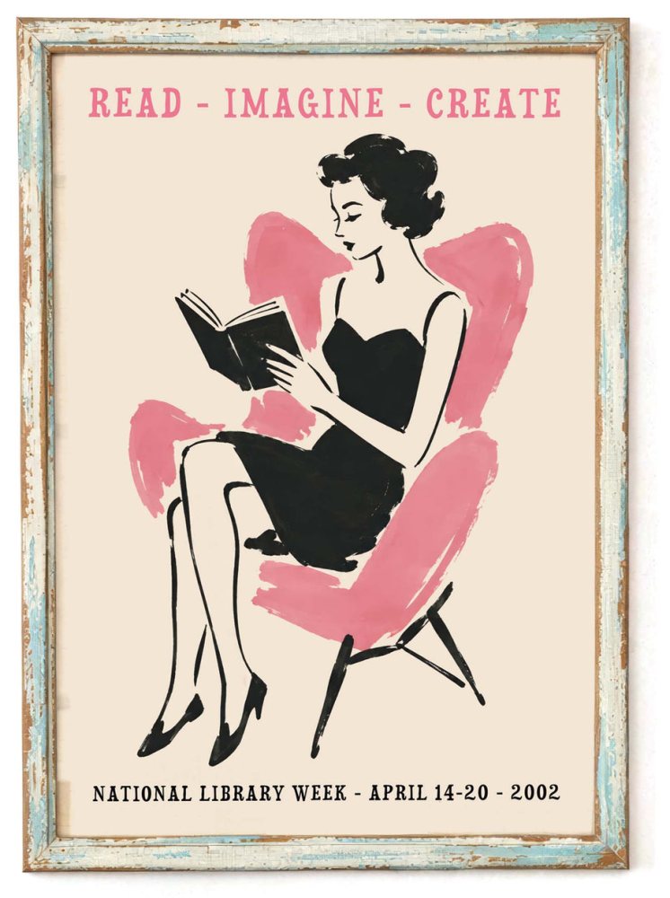 National Library Week Reading Poster