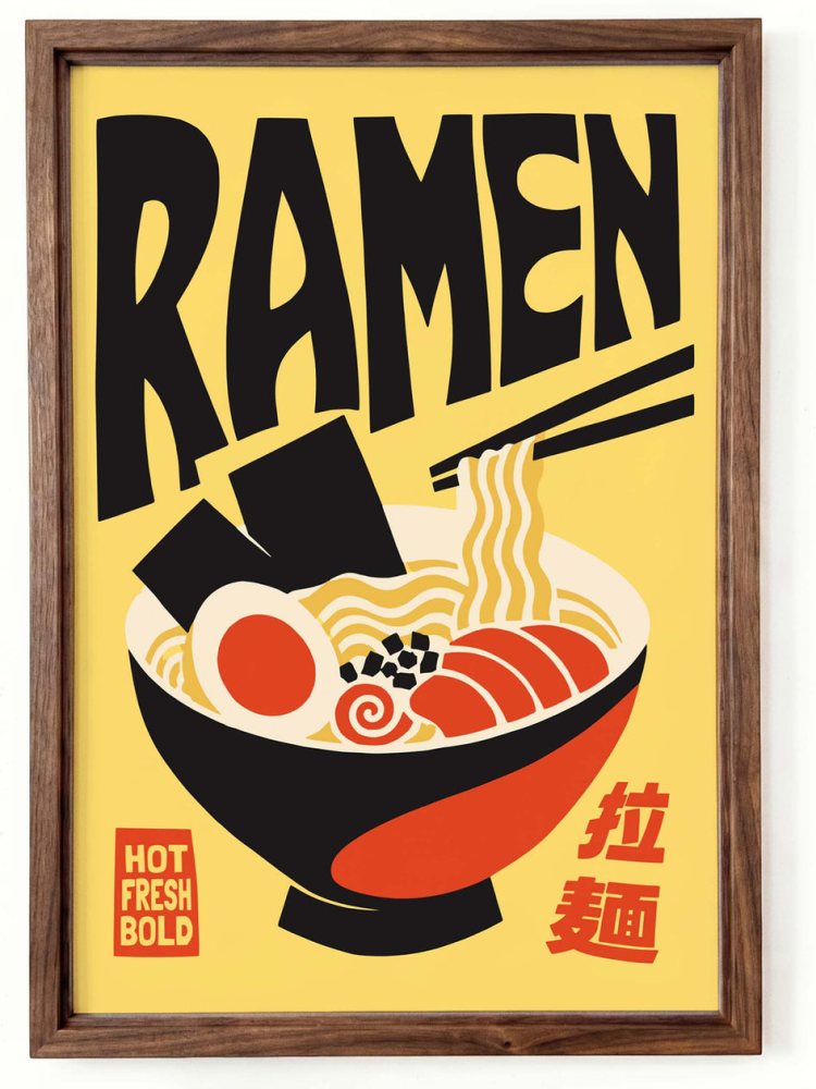Ramen Noodle Bowl Kitchen Print