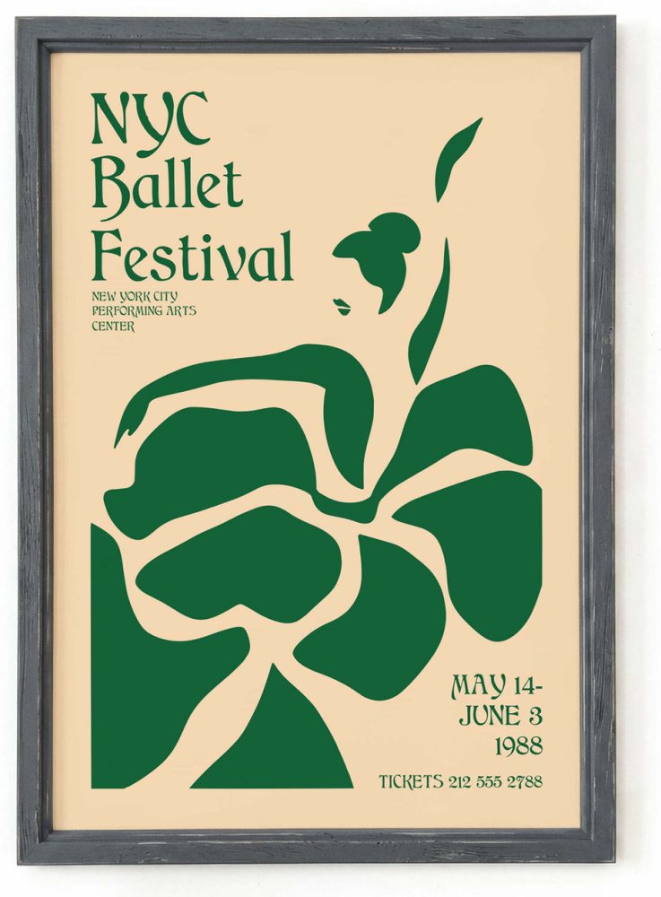 NYC Ballet Festival Poster Print