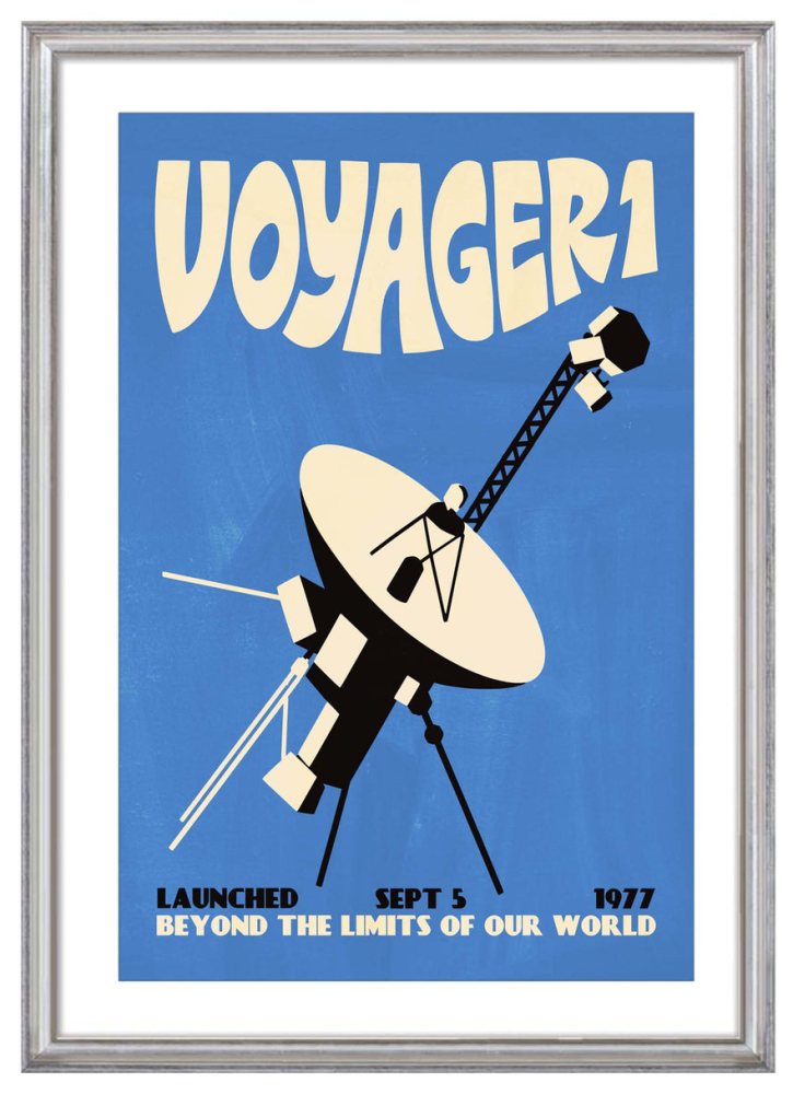 Voyager 1 Space Probe Poster Print