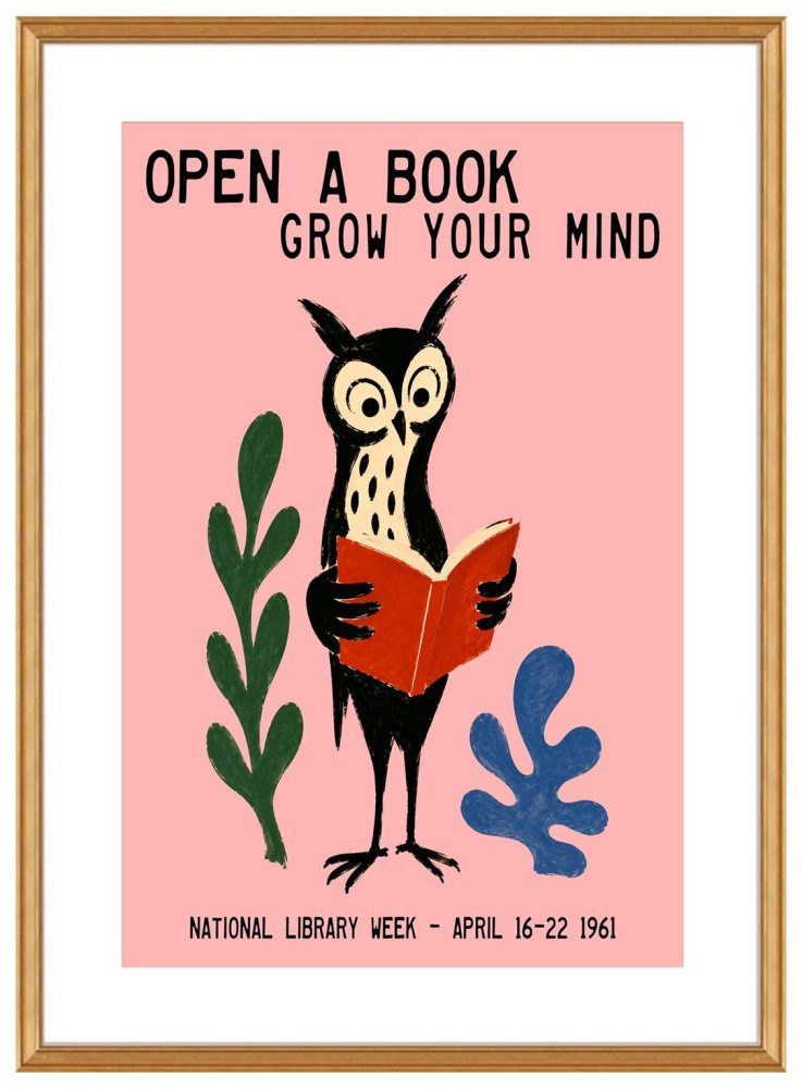 Open A Book Poster