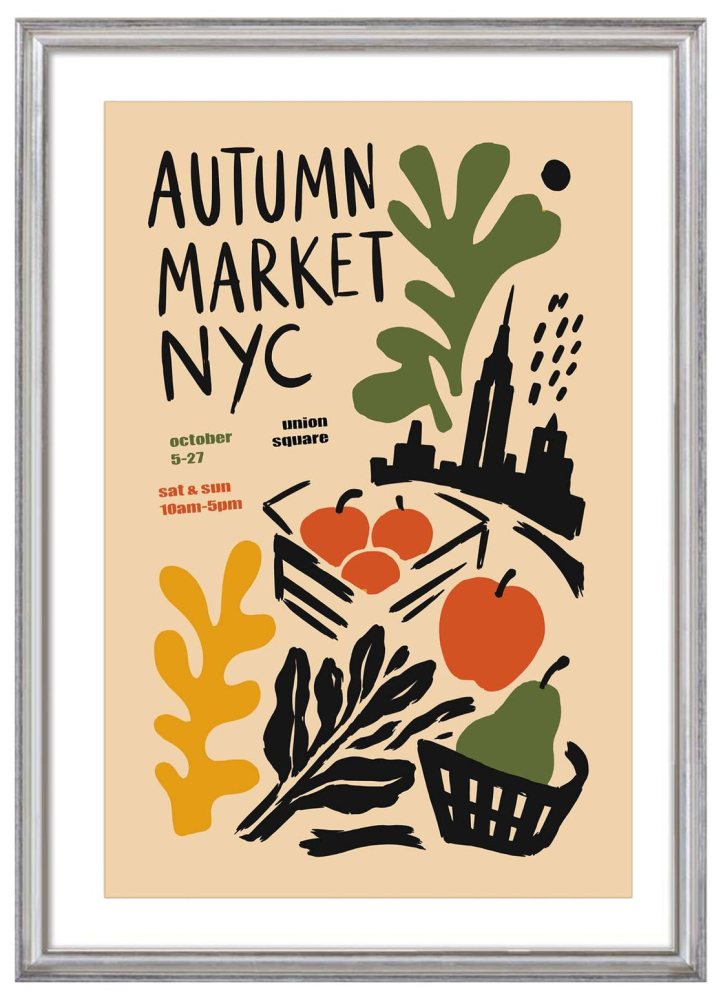 Autumn Market NYC Poster