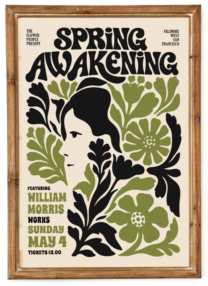 William Morris - Spring Awakening Floral Poster