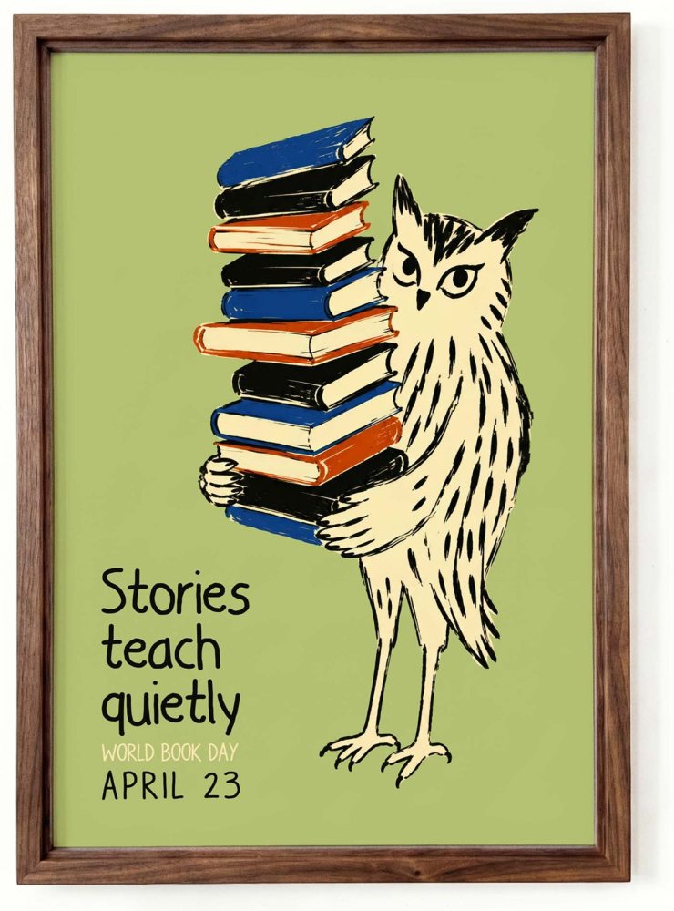 World Book Day Owl Poster