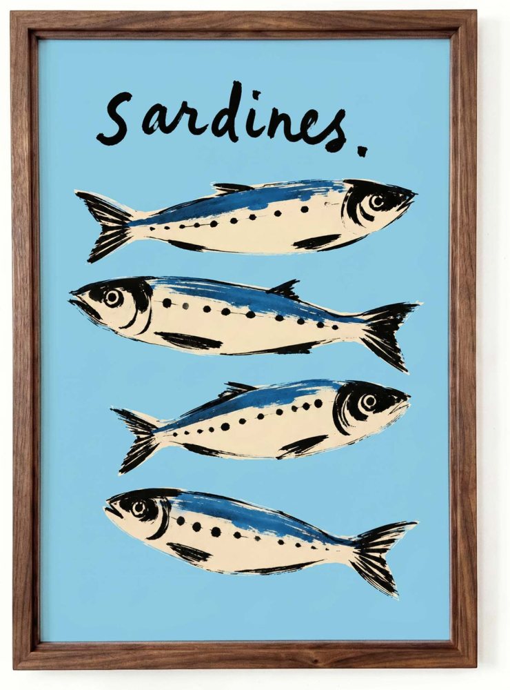 Sardines Fish Poster Print