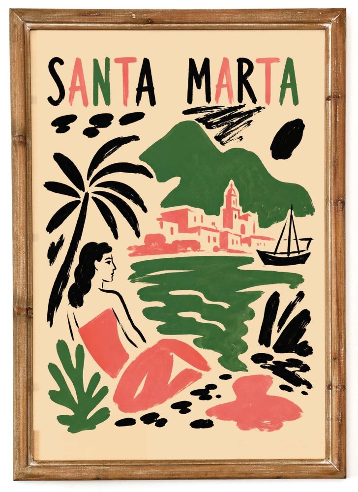 Santa Marta Coastal Poster