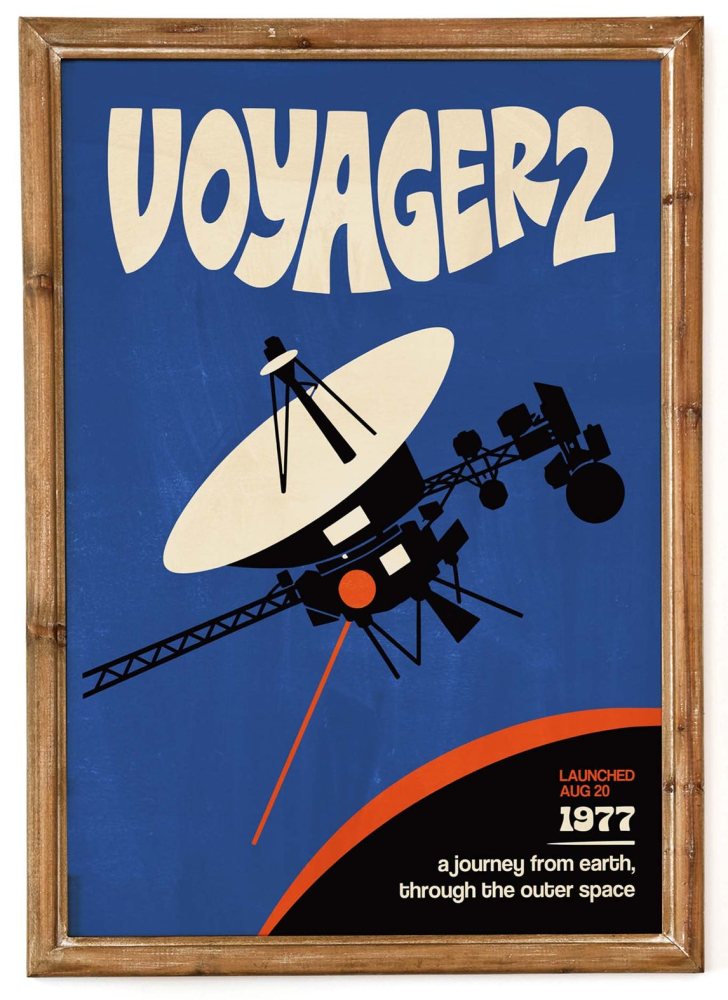 Voyager 2 Space Poster