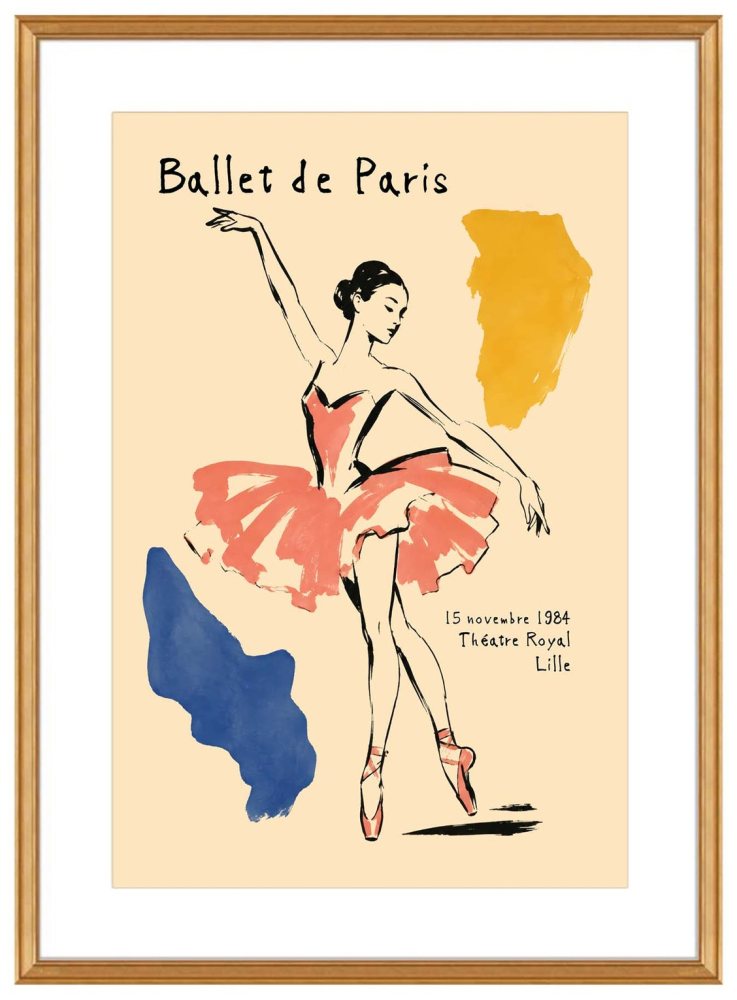 Ballet De Paris Dance Poster