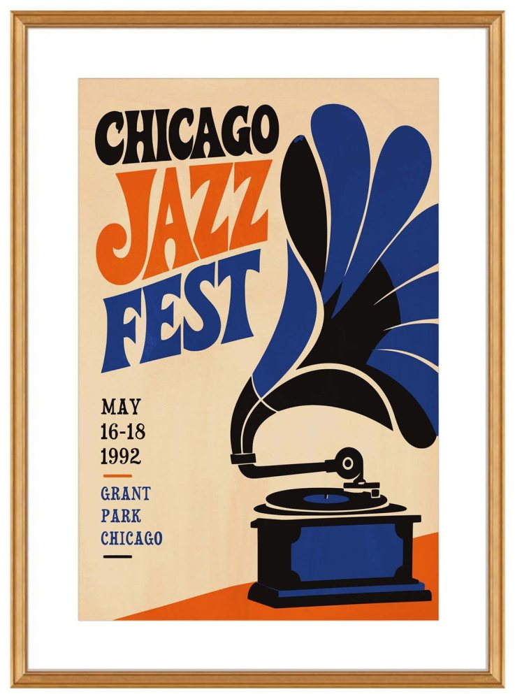 Chicago Jazz Fest Poster Print
