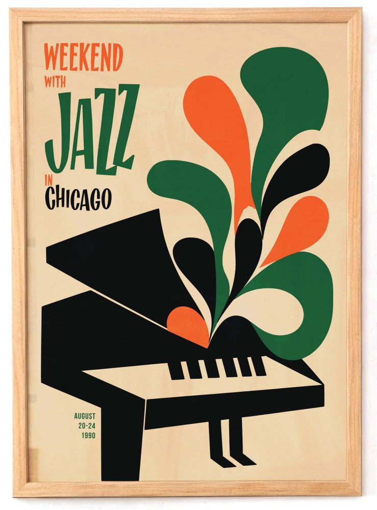 Chicago Jazz Weekend Poster Print