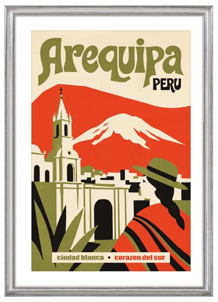 Arequipa Peru Travel Poster
