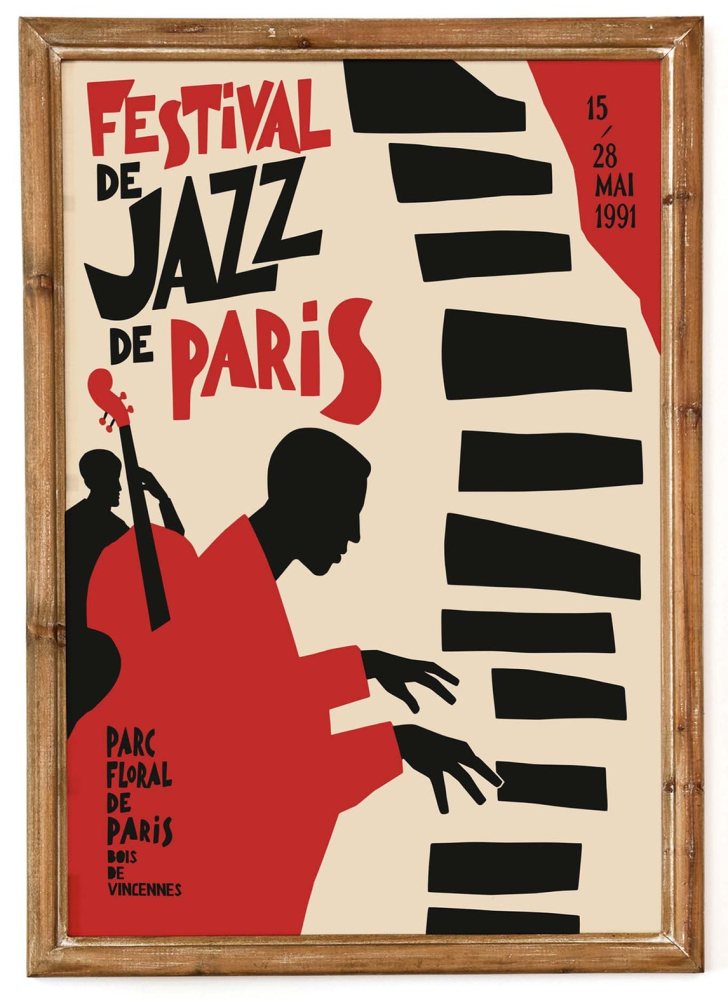 Paris Jazz Festival Poster Print