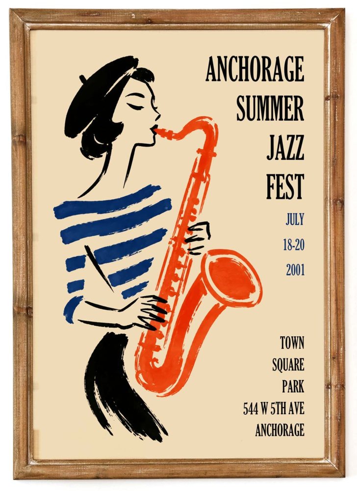 Anchorage Summer Jazz Poster Print