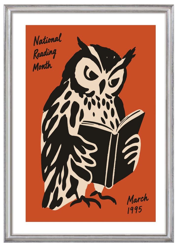 National Reading Month Owl Poster