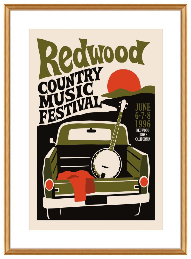 Redwood Country Music Festival Poster