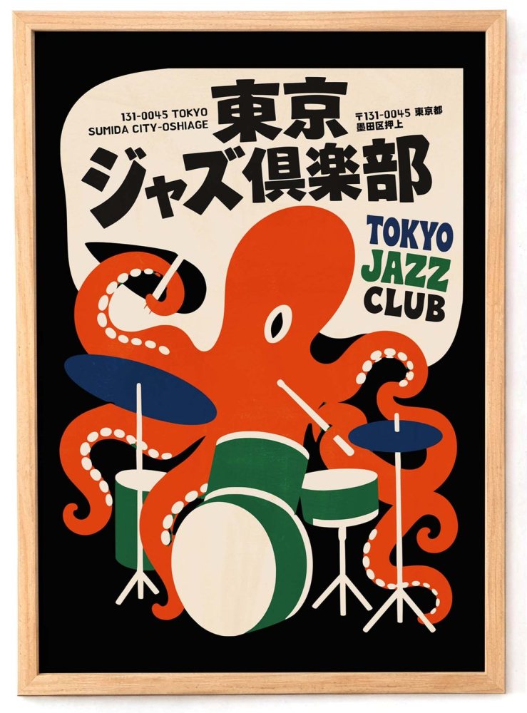 Tokyo Jazz Club Poster Print