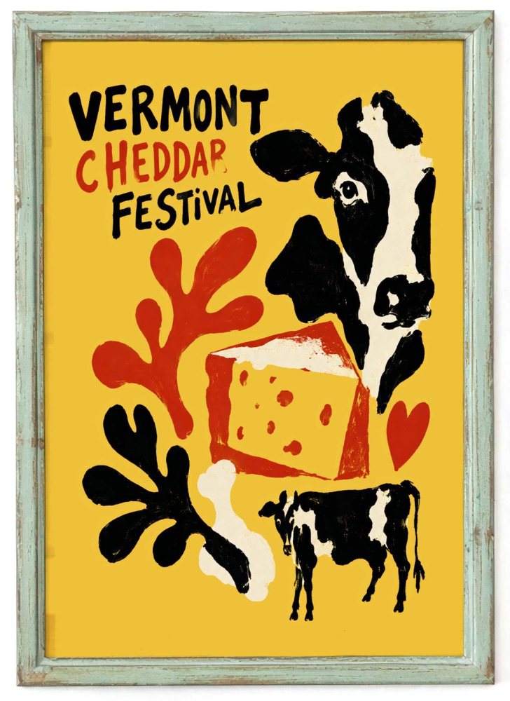 Vermont Cheddar Festival Poster Print