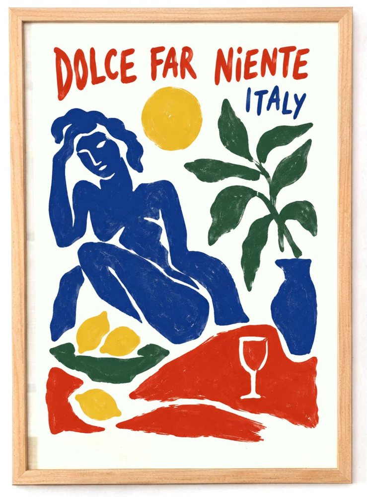 Dolce Far Niente Italian Wall Art