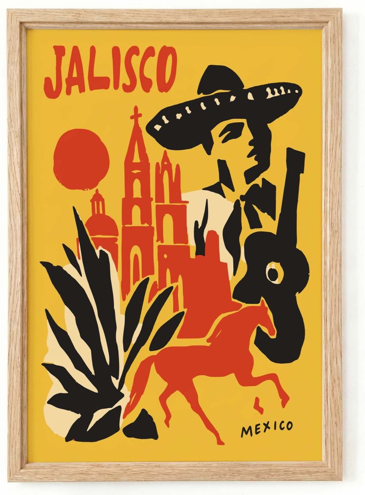 Jalisco Mexico Travel Poster