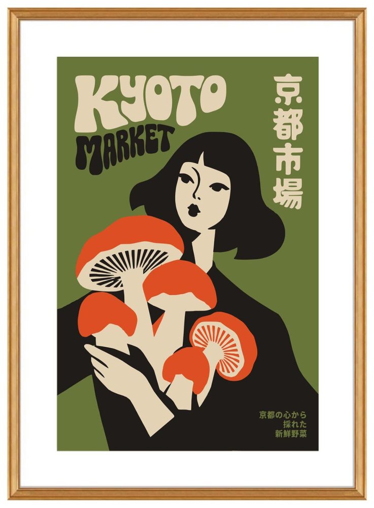 Kyoto Mushroom Market Print