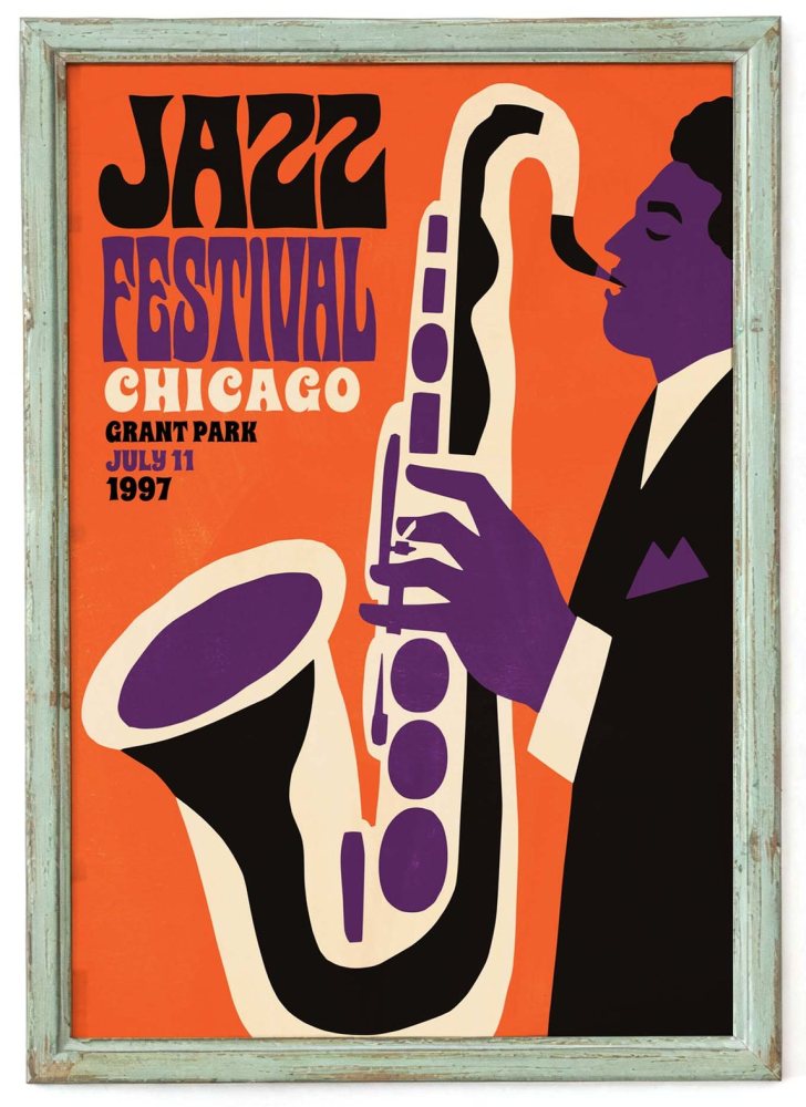 Chicago Jazz Poster Print