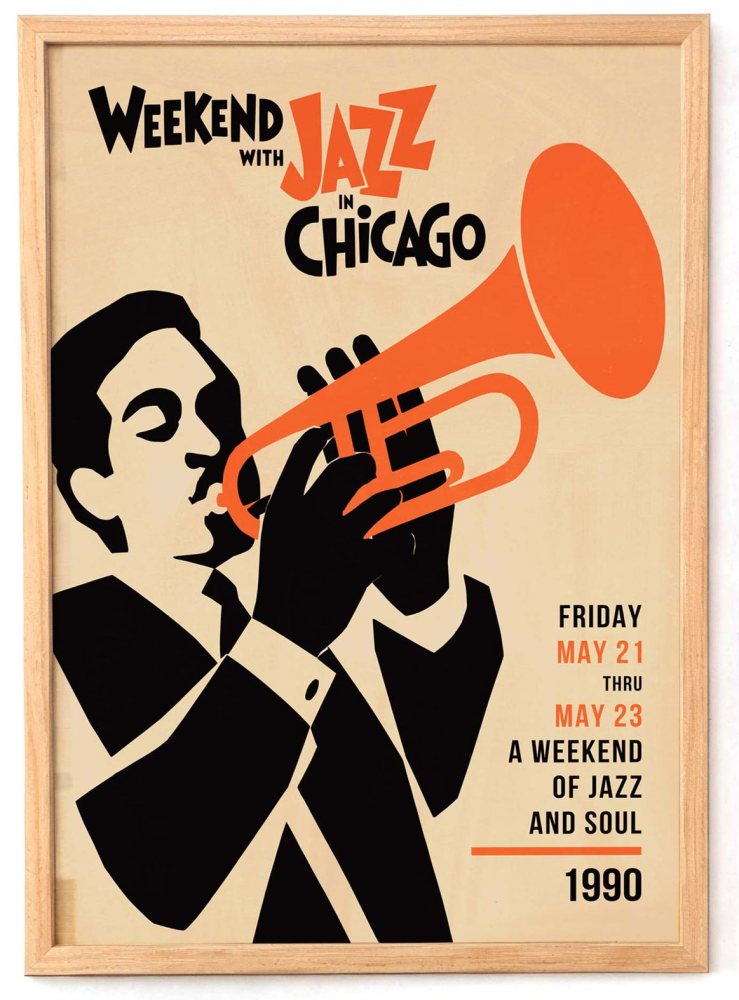 Chicago Jazz Trumpet Print