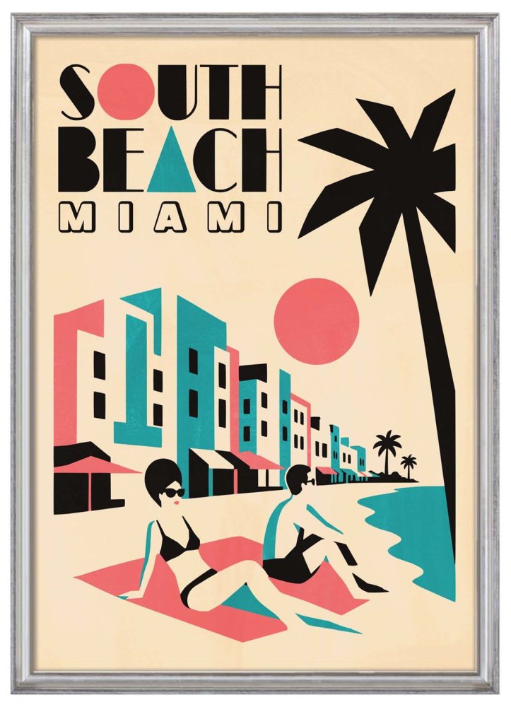 South Beach Miami Wall Art