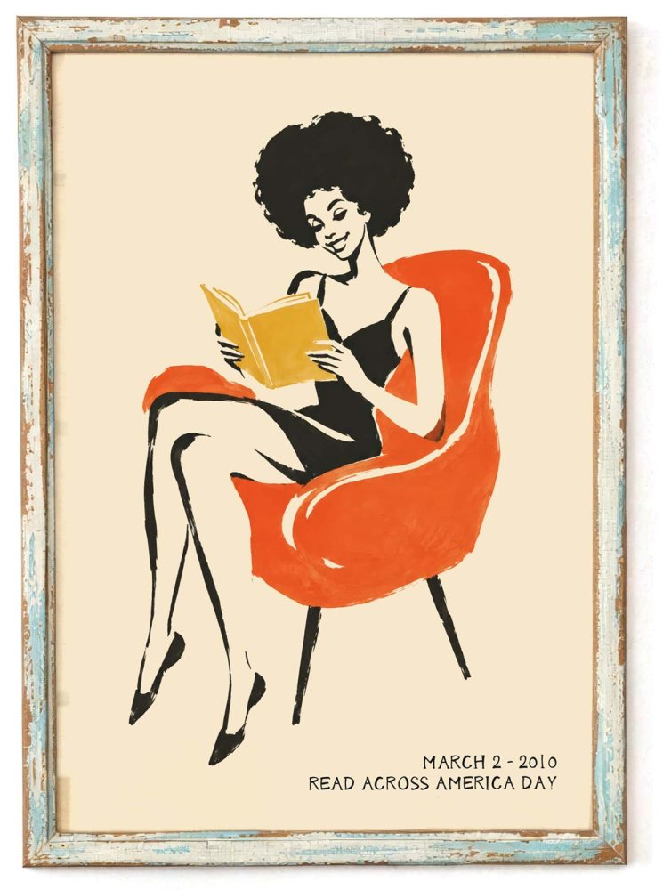 Read Across America Woman Poster