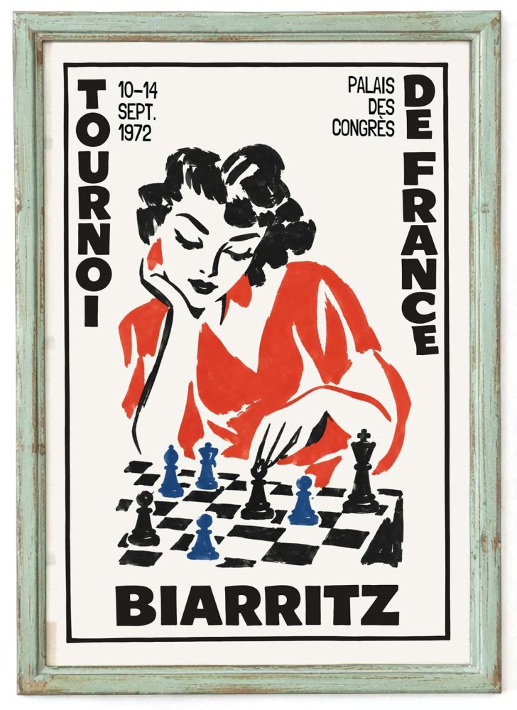 Biarritz Chess Tournament Poster