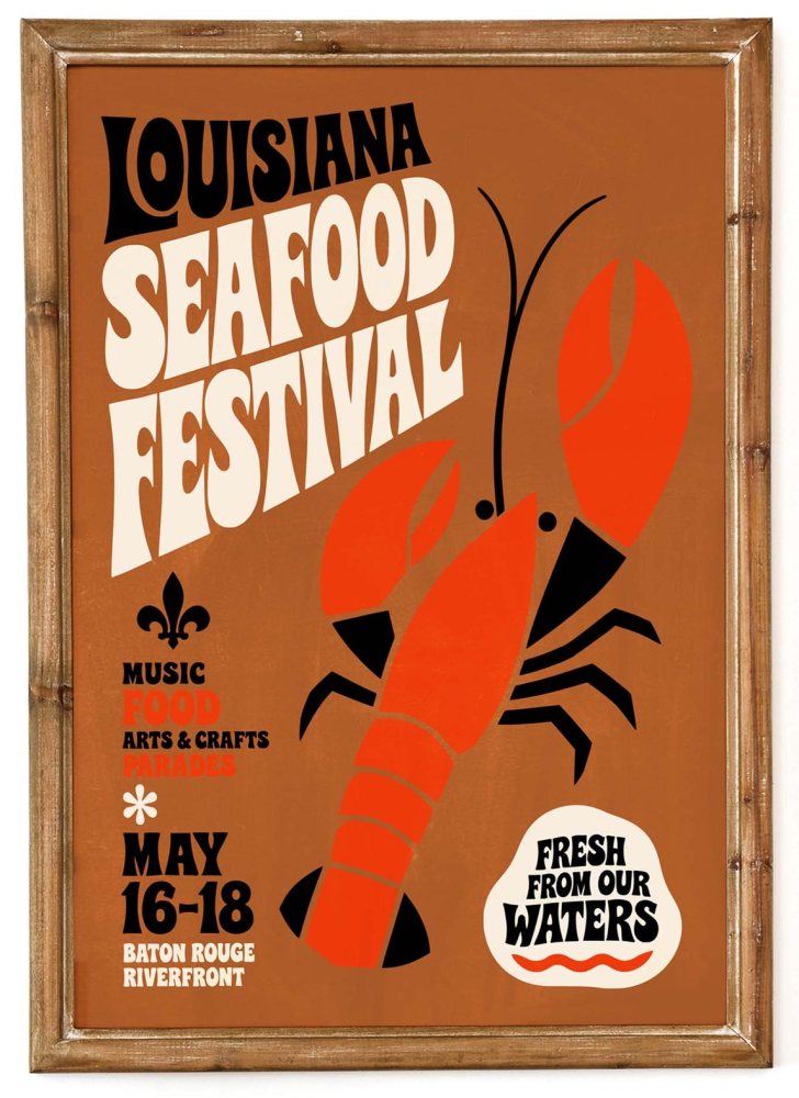 Louisiana Seafood Festival Poster