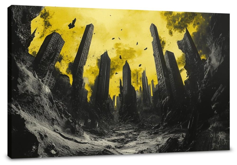 Abandoned City Spirits Canvas