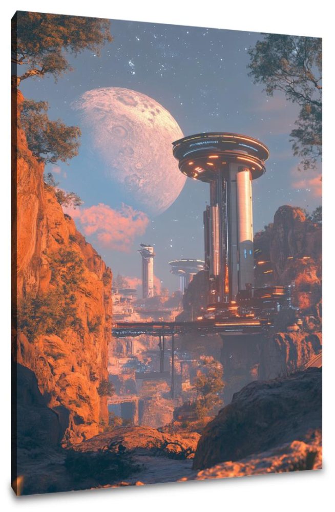 Futuristic Colony Canvas