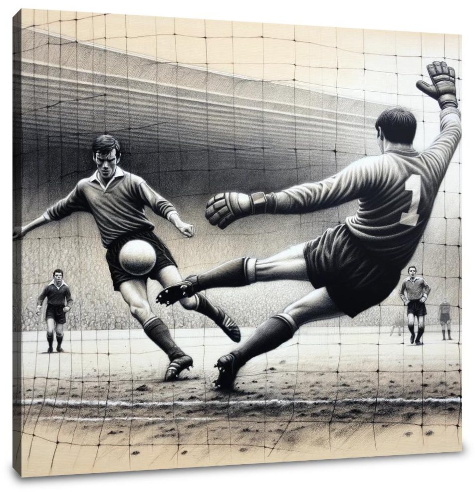 Penalty Kick Tension Canvas