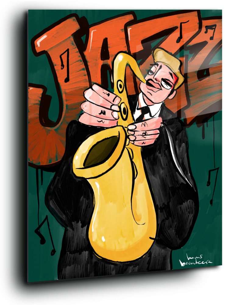 Sax on Green. Jazz.