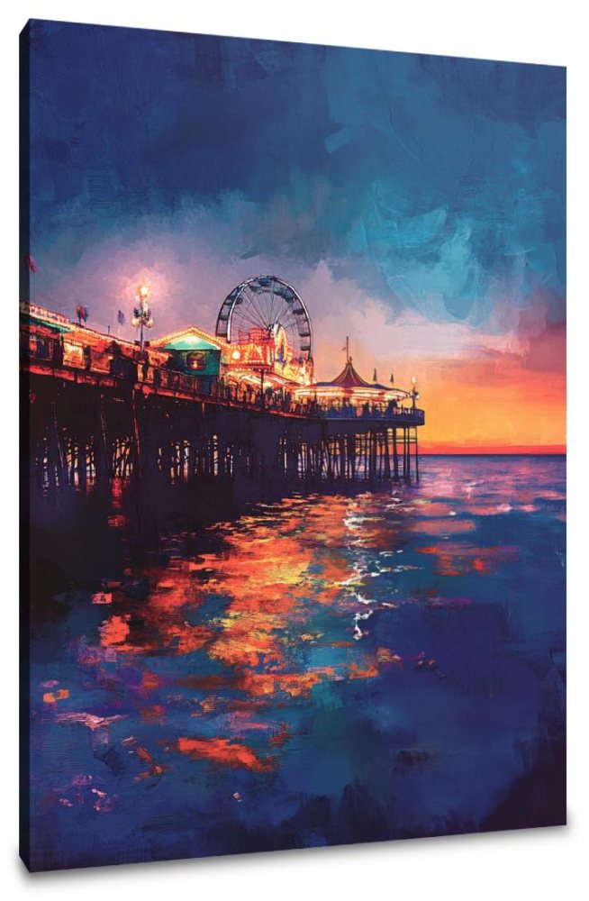 Brighton Pier Twilight Canvas
