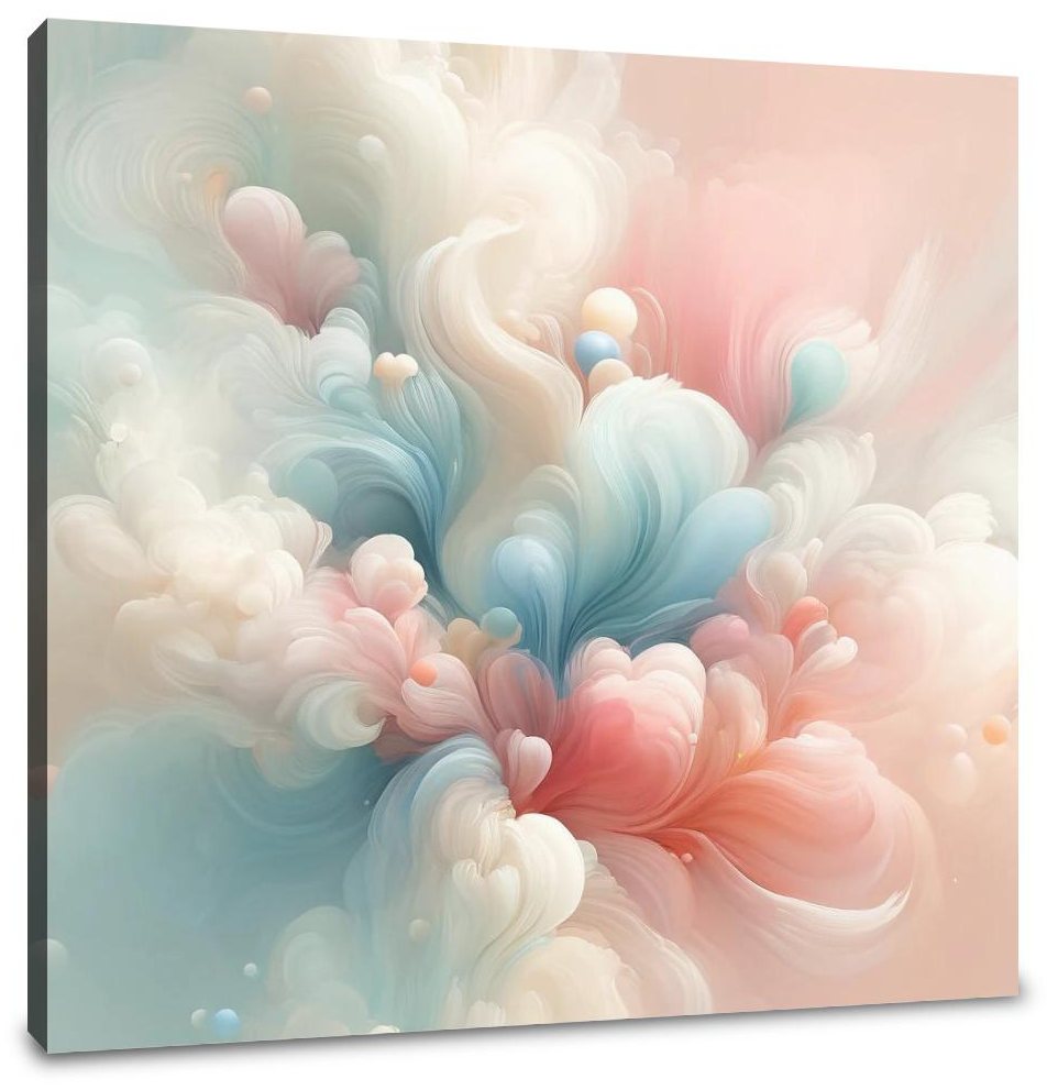 Spring Whispers Abstract Canvas