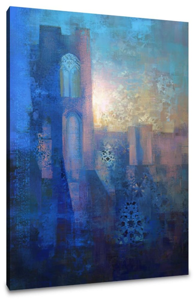 Richmond Castle Dawn Canvas