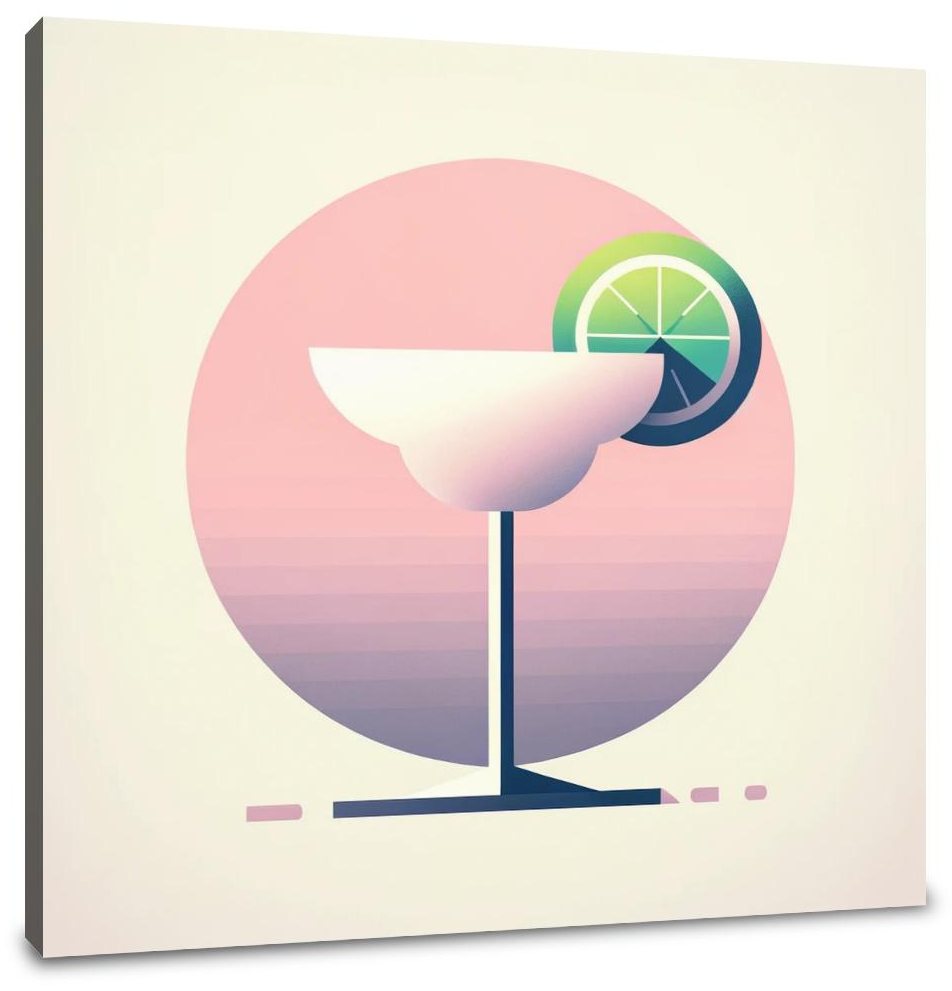 Daiquiri Minimalist Art Canvas