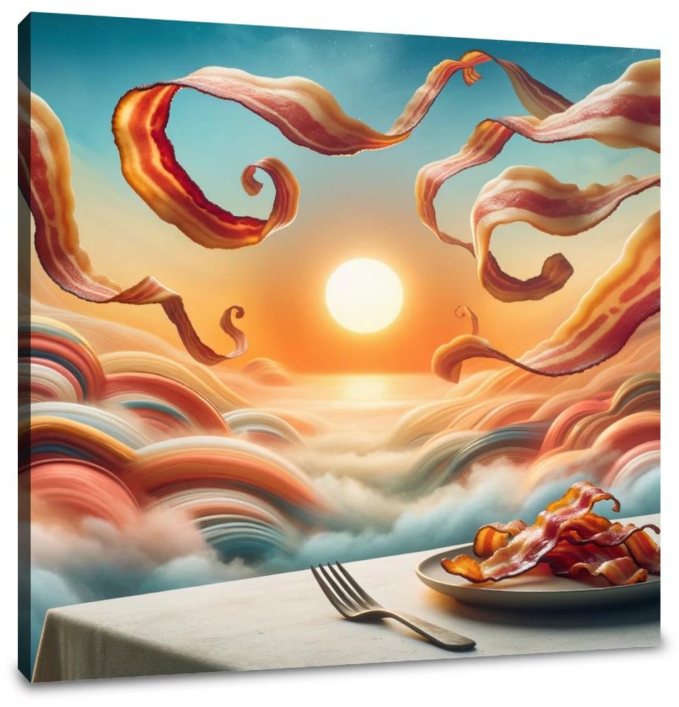 Sunrise Bacon Symphony Canvas