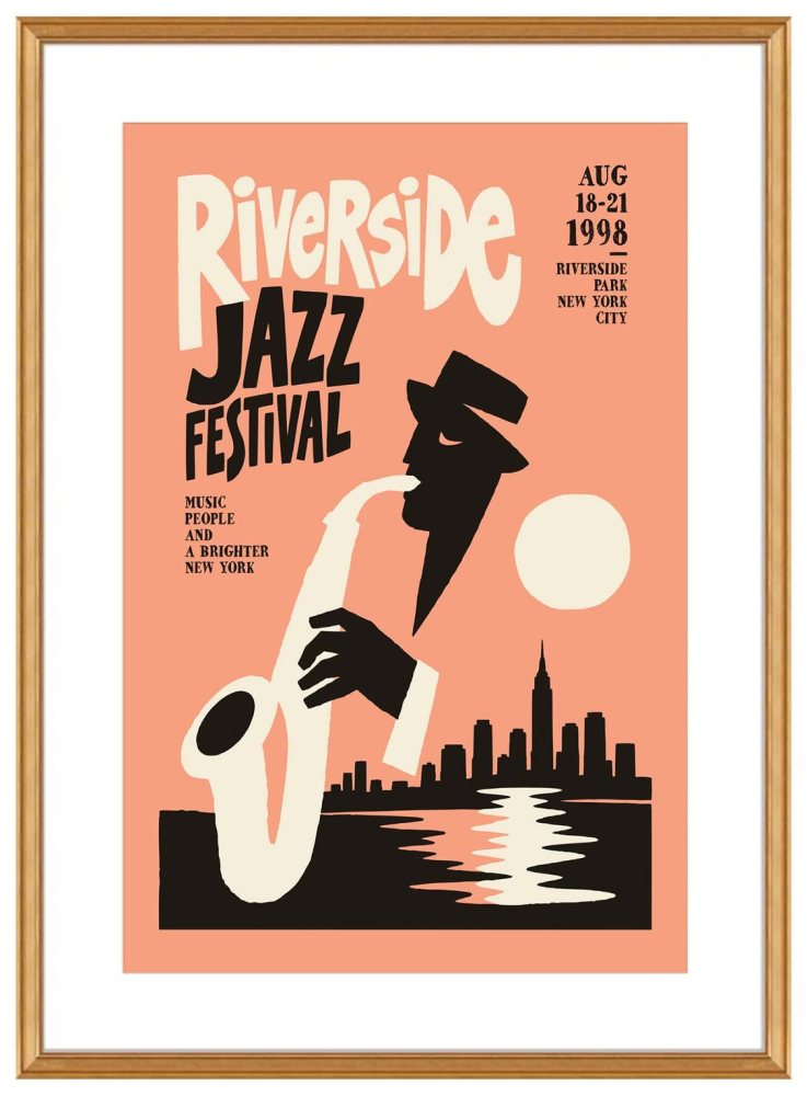 Riverside Jazz Festival Poster Print