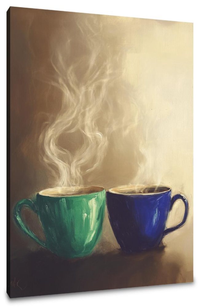 Steaming Cups Canvas
